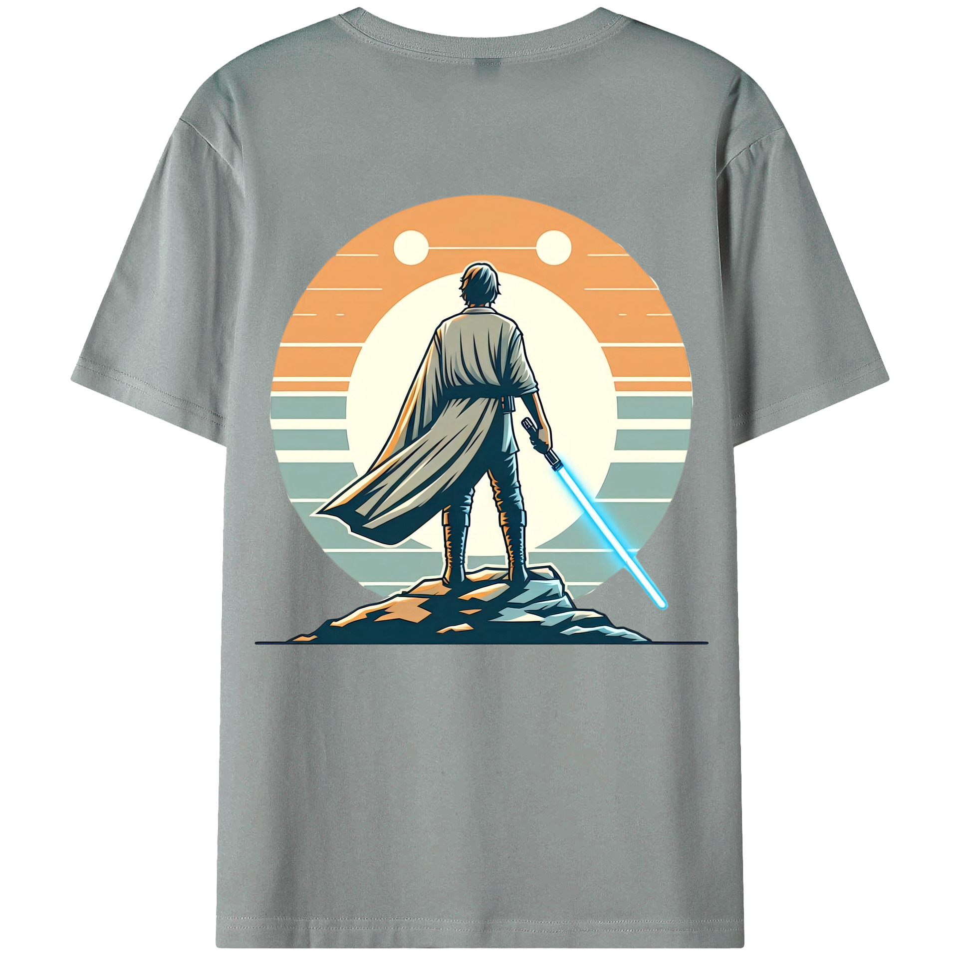（画像用） スター・ウォーズ Star Wars 綿100％ メンズ半袖Tシャツ（バックプリント） 通気性